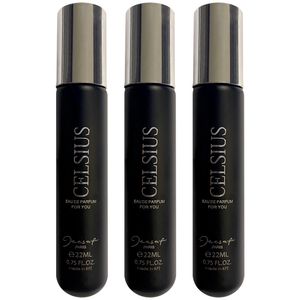 عطر جیبی مردانه ژک ساف مدل celsius حجم 22 میلی لیتر مجموعه 3 عددی